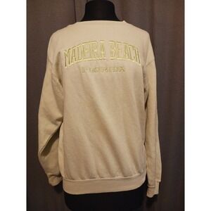 Comfortex Madeira Beach Florida Embroidered‎ Graphic Sweatshirt Medium